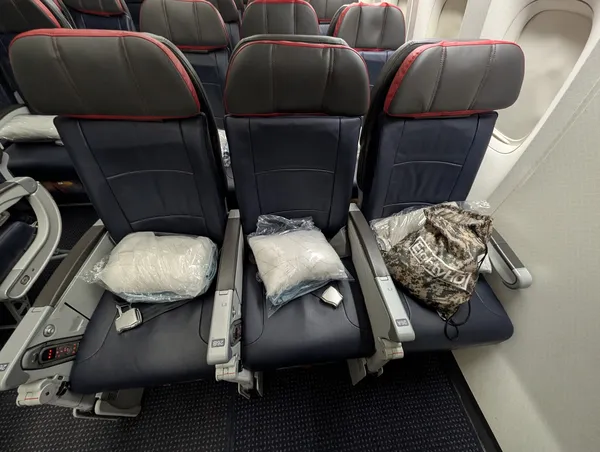 Our seats for the next 10 hours!