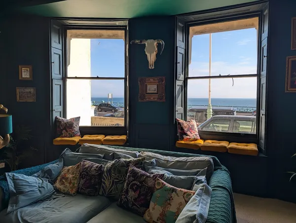 View from inside the Airbnb.